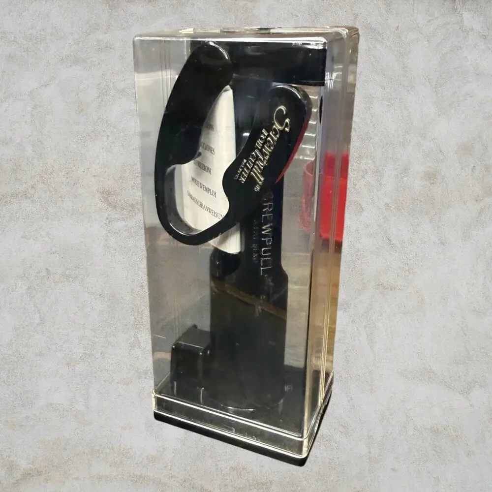 Vintage Screwpull by Hallen Table Model Corkscrew Black Case Manual